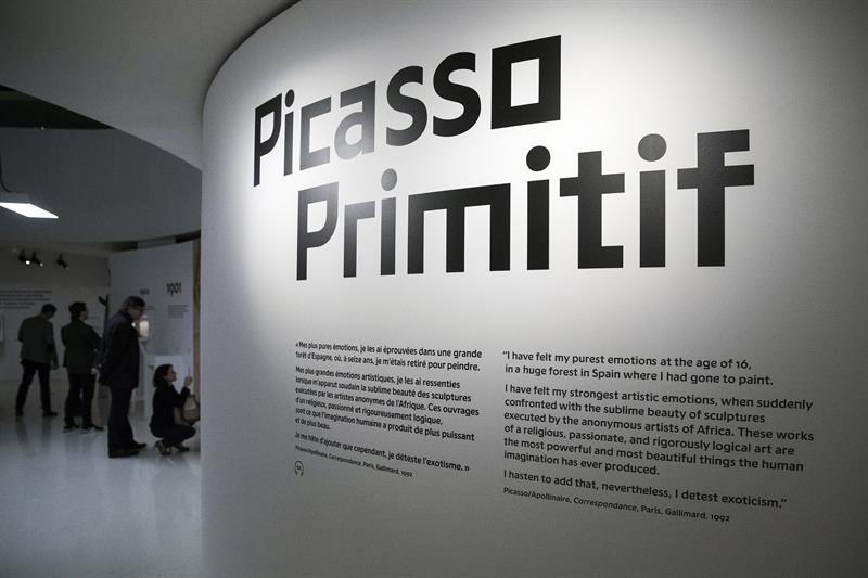 Exposición 'Picasso Primitivo' en el Museo del muelle Branly en París.