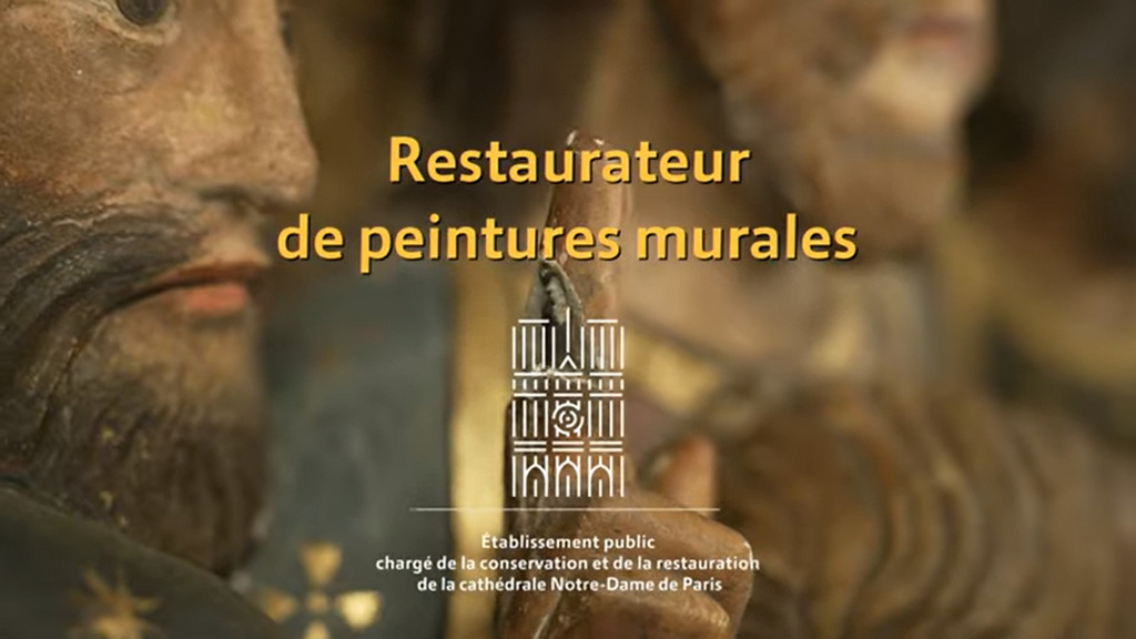 VIDEO: Restaurateur de peintures murales, un métier au cœur de la restauration de Notre-Dame de Paris